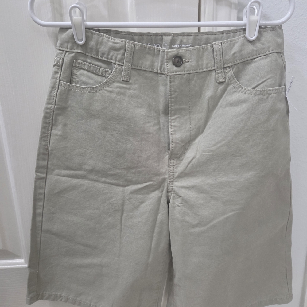 Old Navy Boy's Baggy Tan Shorts - Husky